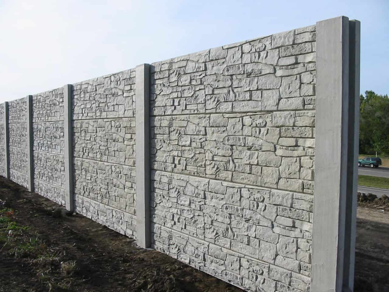 Des Moines Iowa DOT Noise Walls Project Profile Wieser Concrete