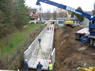 Durand Storm Drainage Trench by Wieser Concrete