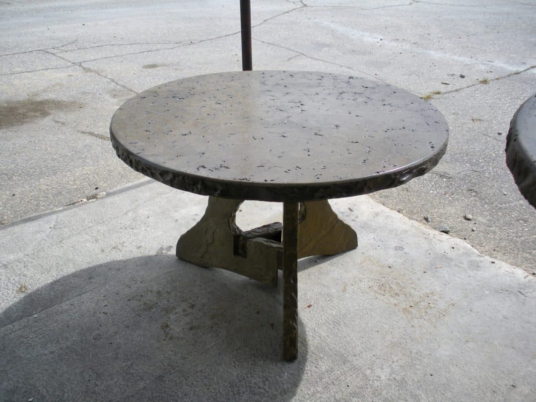 Precast Concrete Picnic and Compass Tables For Sale Wieser Concrete