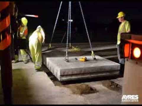 Experimental Precast Panel Concrete Repair Time Lapse