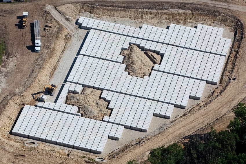 Burial Vaults Aerial Abe Lincoln Precast Concrete