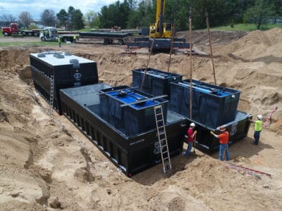 Menards Wastewater Treatment System by Wieser Concrete
