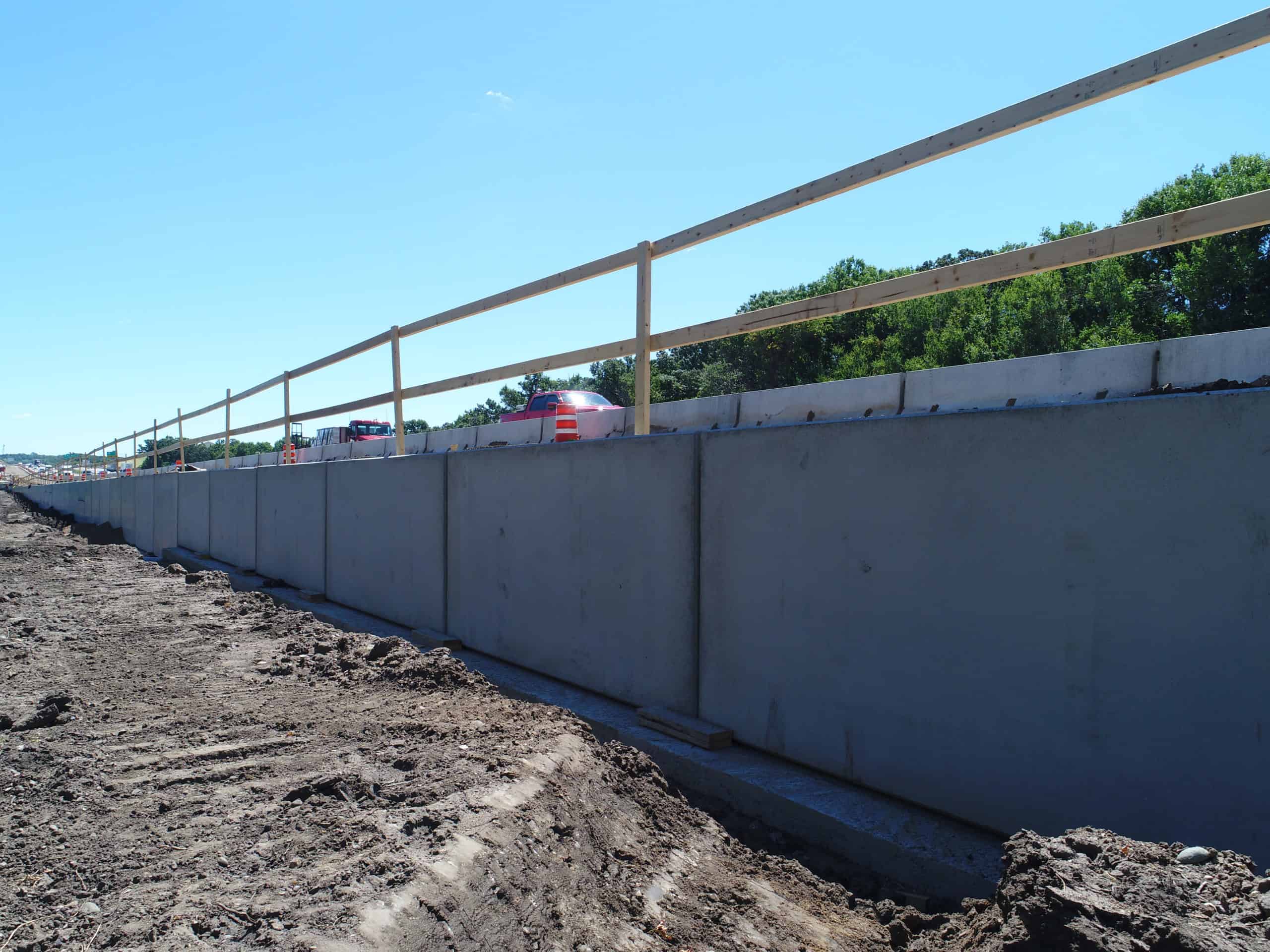 I-94 WisDOT MSE Retaining Wall and Median Barrier Project by Wieser Concrete