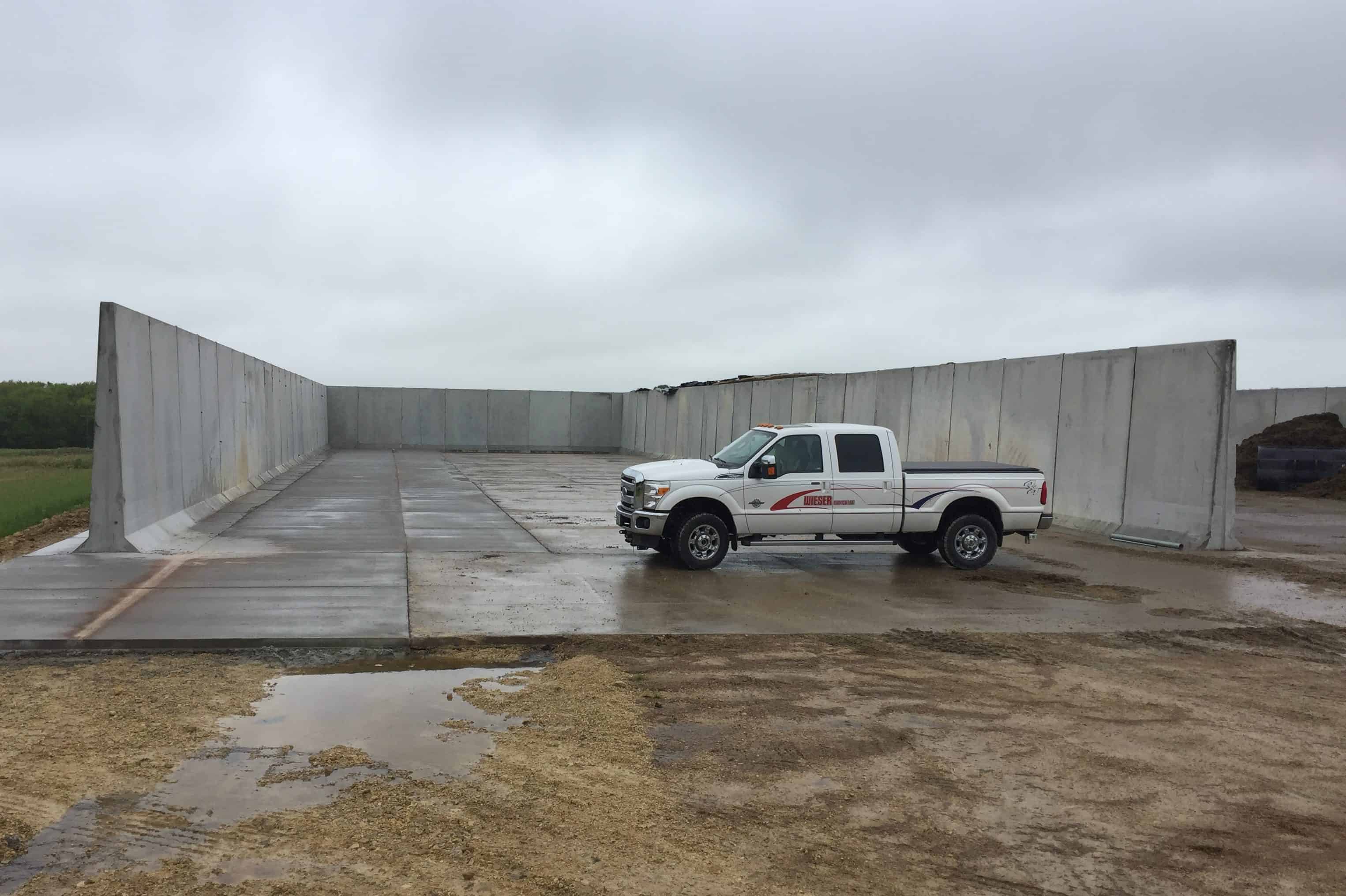 Fetzer Farms Precast Concrete Bunker Silo Addition