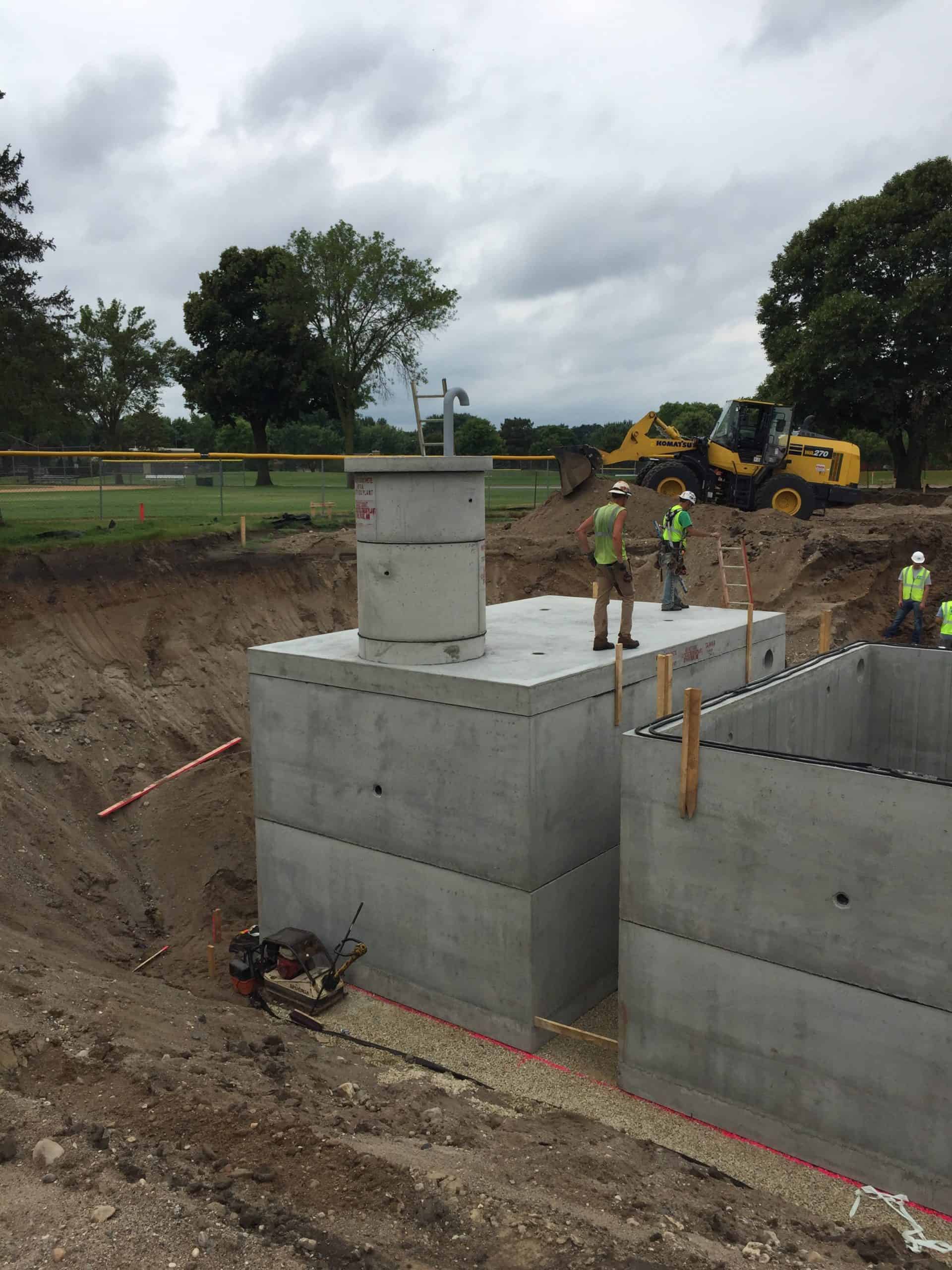 G.A.C. Water Treatment Tanks by Wieser Concrete
