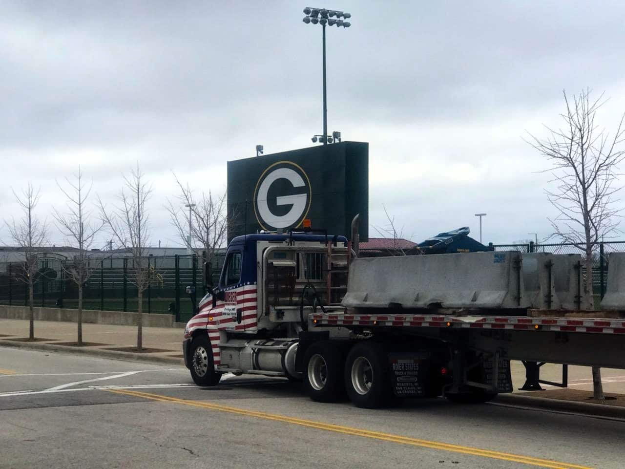 Green Bay Packers Lambeau Field Wieser Concrete Barrier