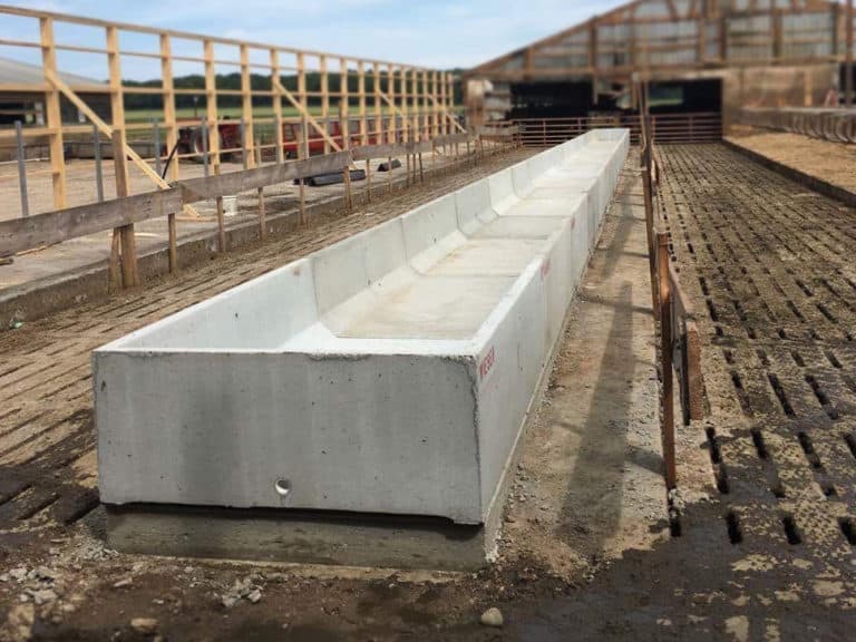 Precast Concrete Feed Bunks | Fenceline and H-Bunks | Wieser Concrete