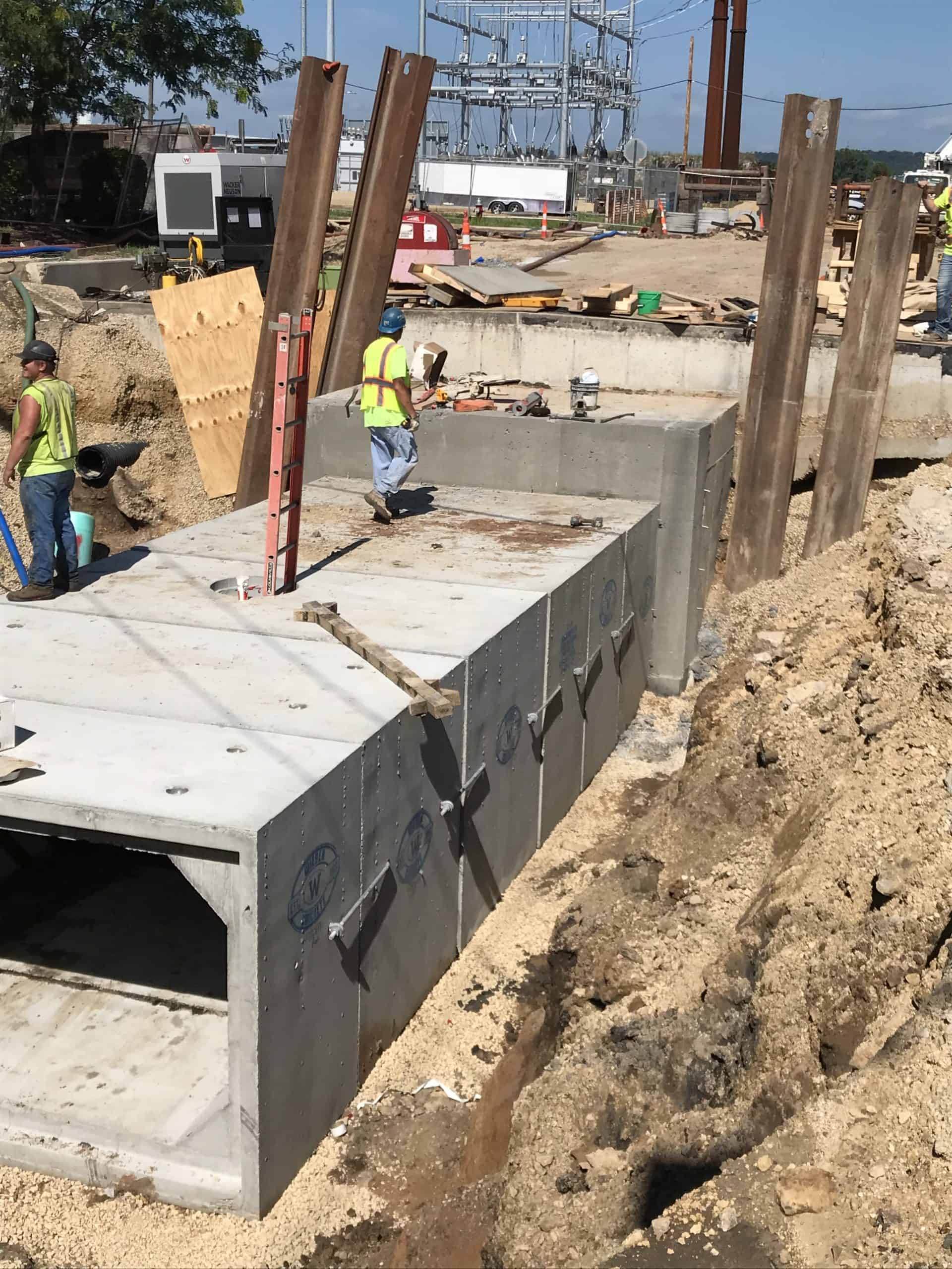 City of Dubuque Storm Sewer Box Culvert by Wieser Concrete