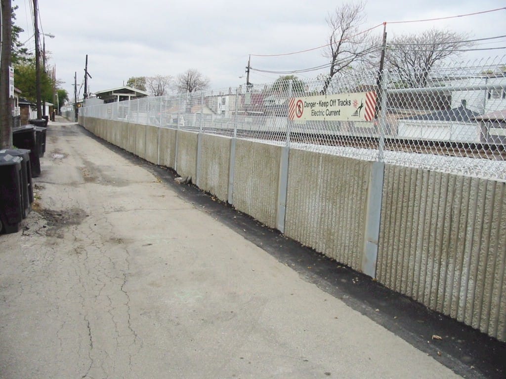 Chicago Transit Noise Wall and Retaining Wall by Wieser Concrete
