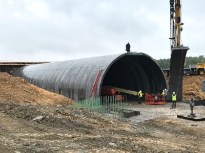 Huntingburg Airport BEBO Arch Tunnel by Wieser Concrete