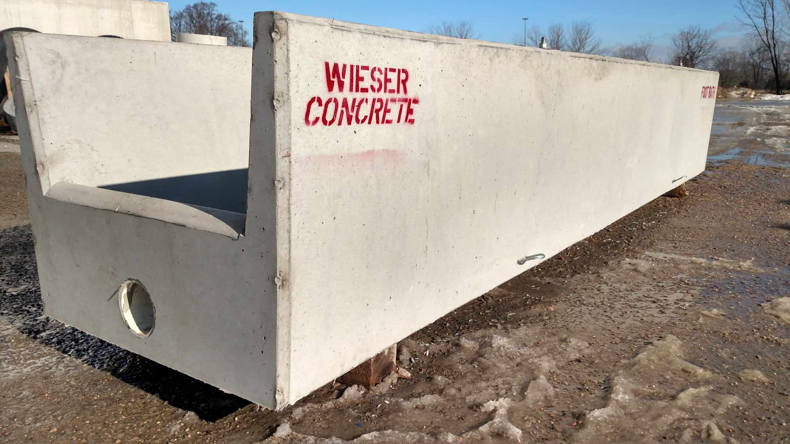 Precast Concrete Cattle Foot Bath by Wieser Concrete