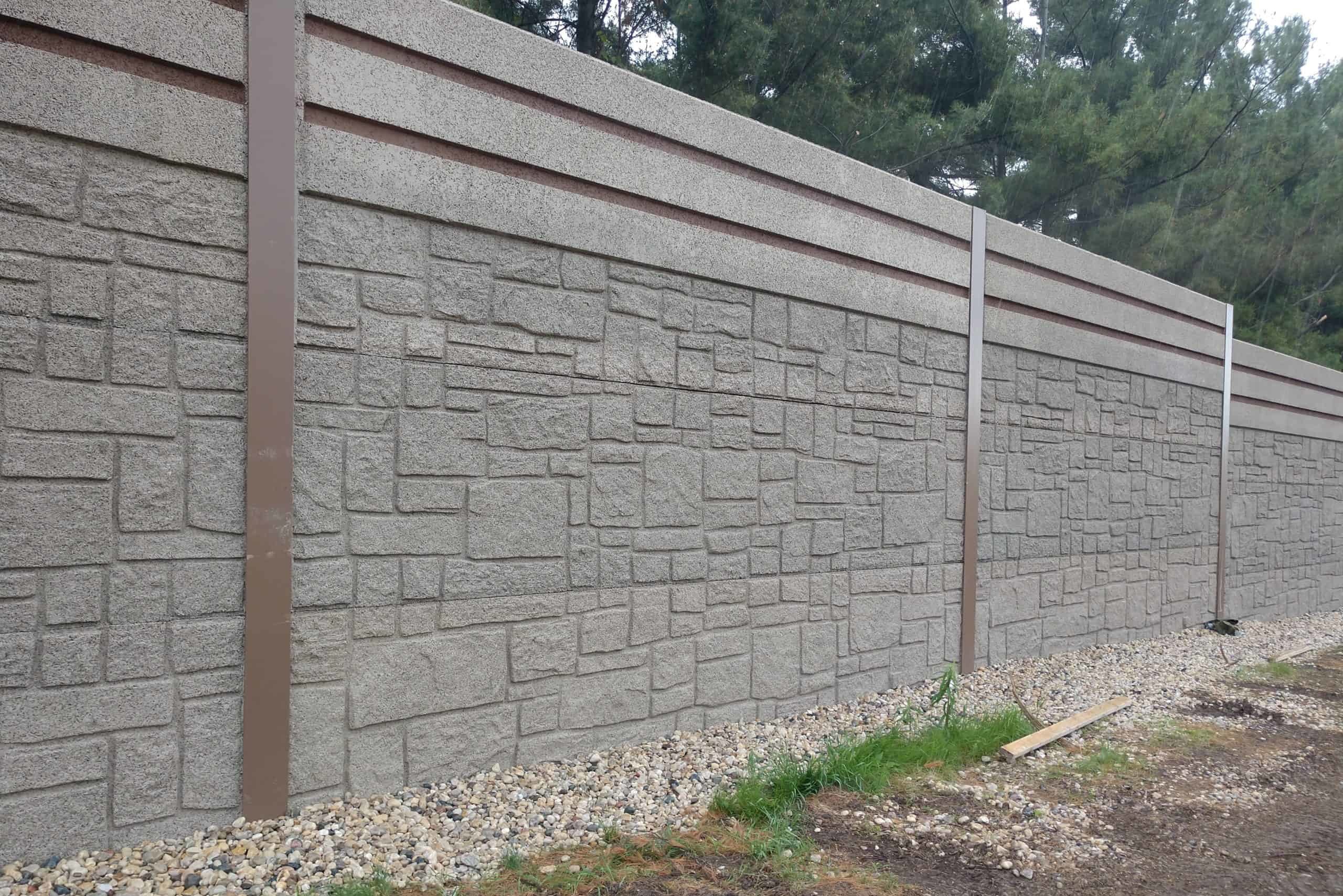 Precast Concrete I-94 Noise Wall-Wieser Concrete