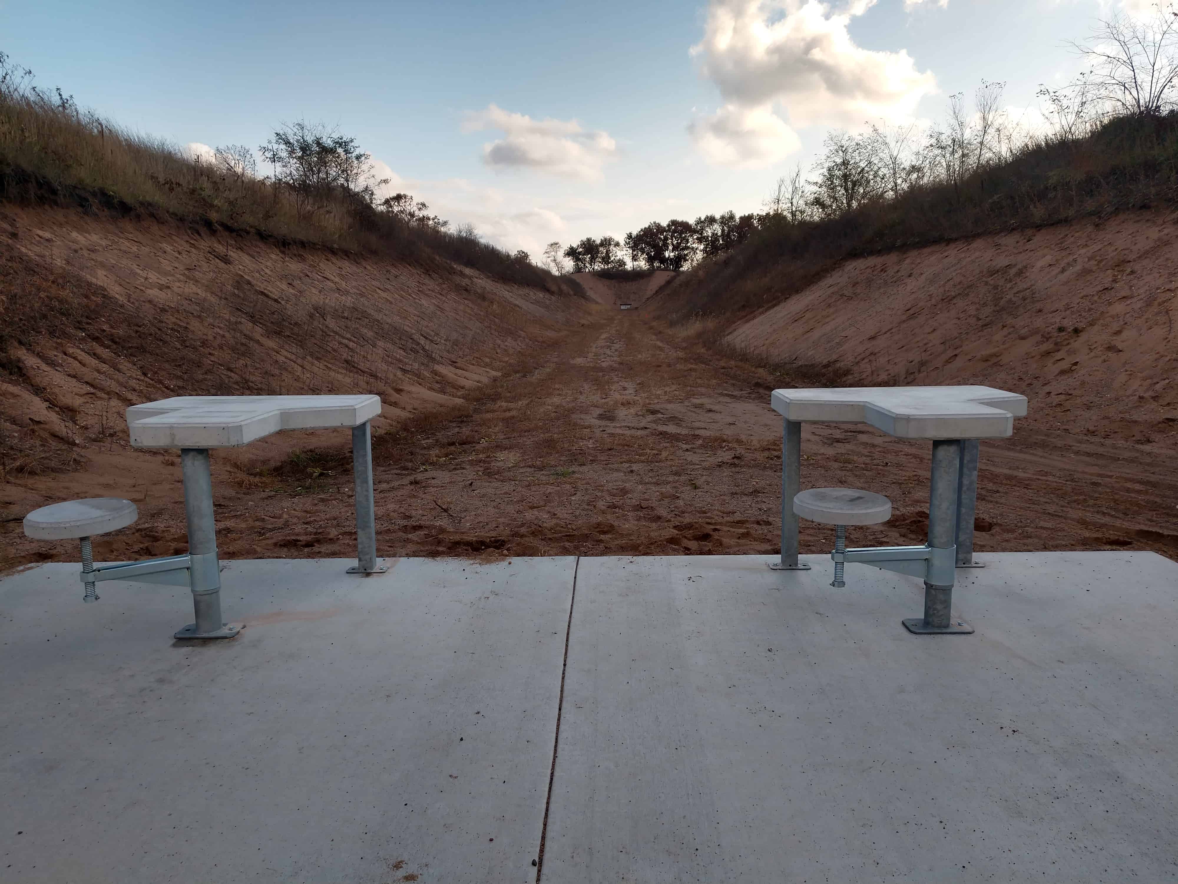 Precast Concrete Shooting Range Bench by Wieser Concrete
