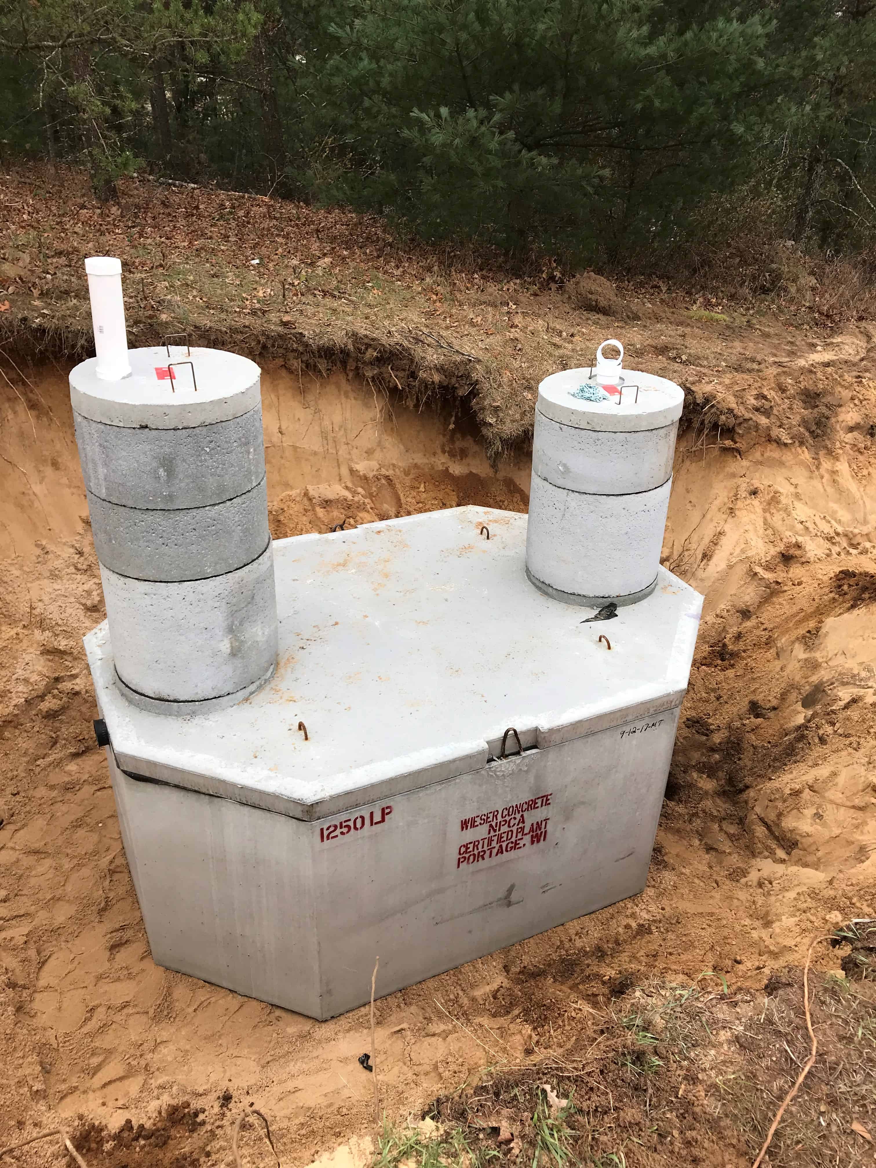 Septic Holding Tanks | Wieser Concrete