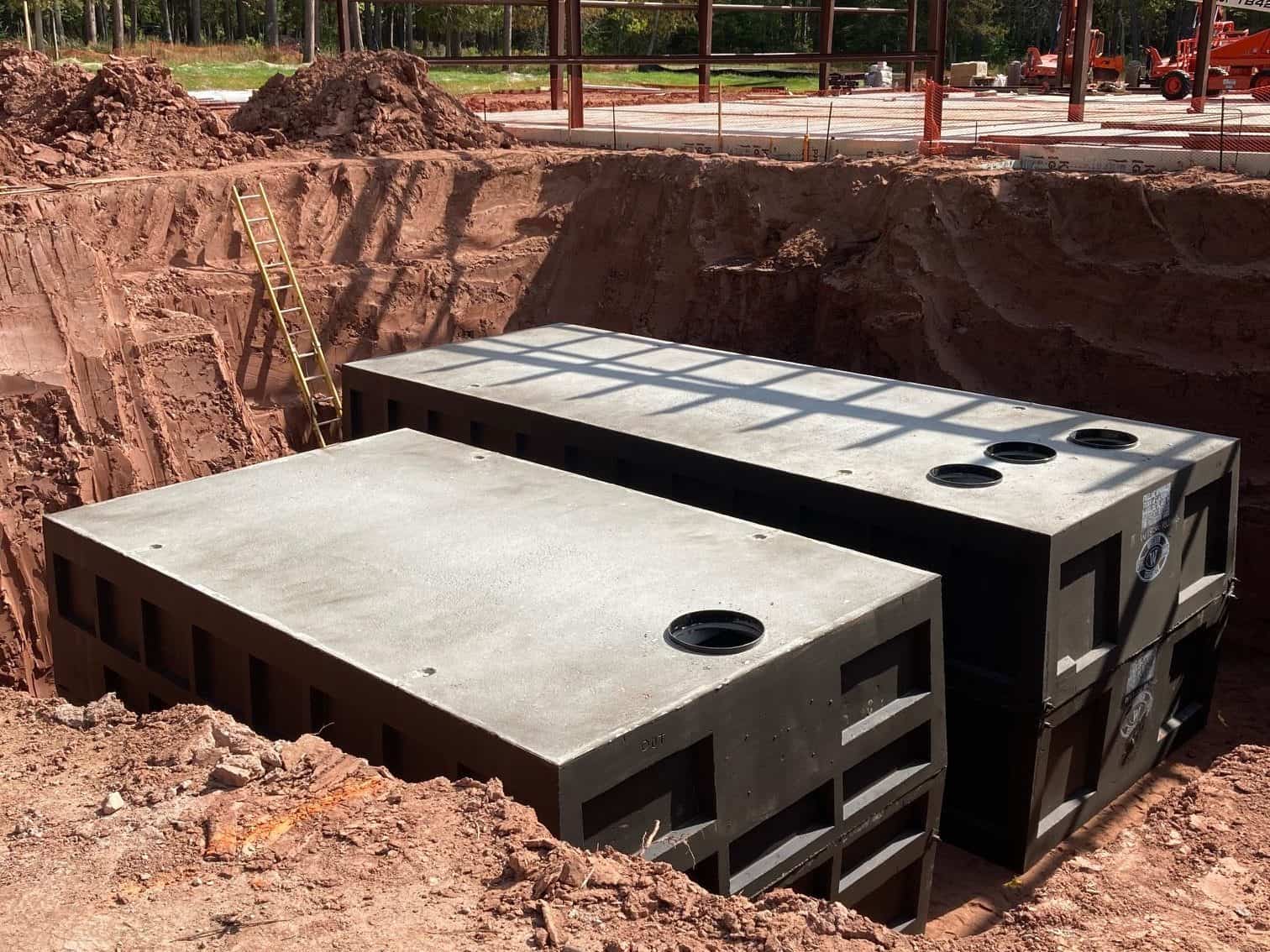 Madeline Island Fire Protection Water Tanks by Wieser Concrete