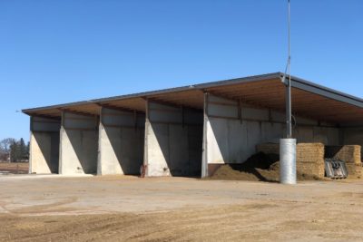 Maple Ridge Dairy Commodity Storage Bunker Silos by Wieser Concrete