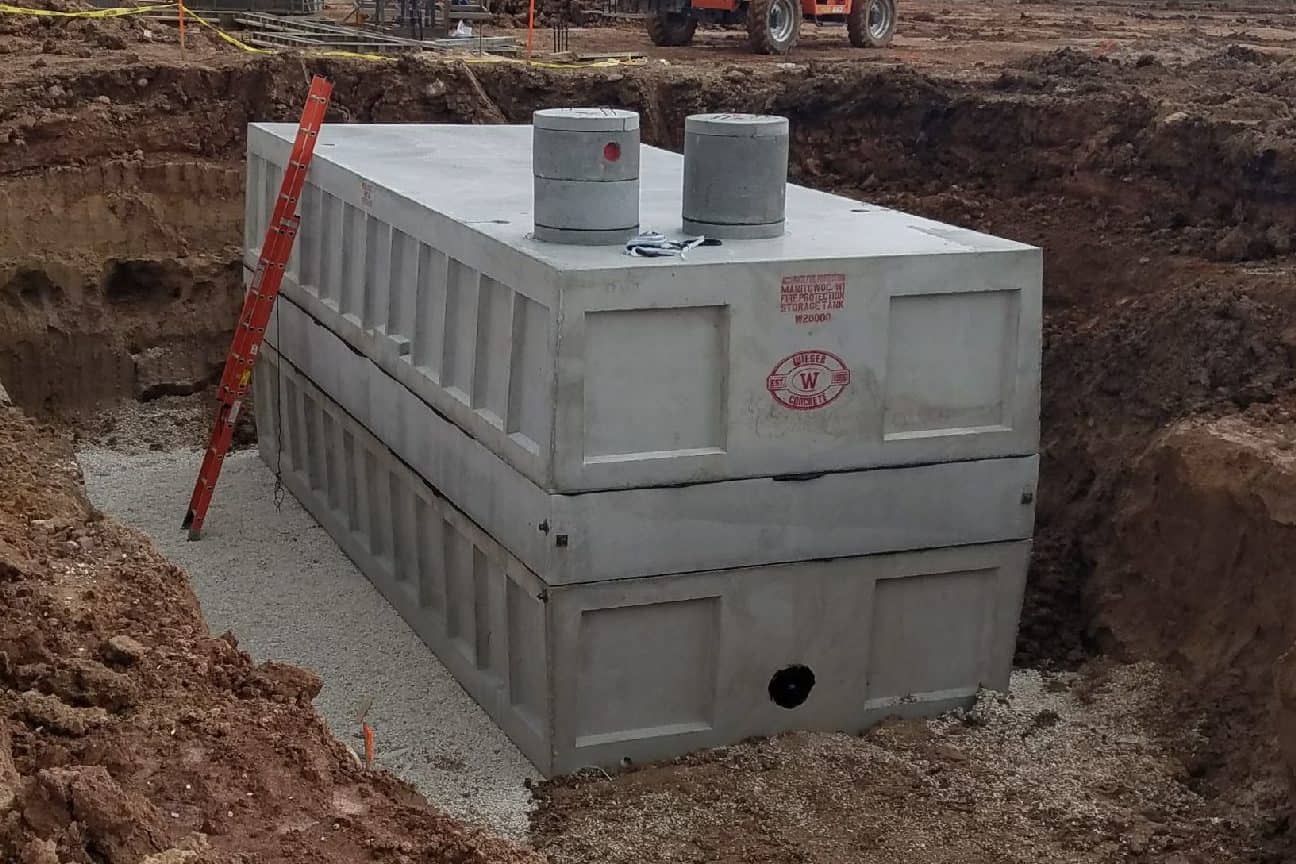 Precast Concrete Fire Protection Water Storage Tank Manitowoc