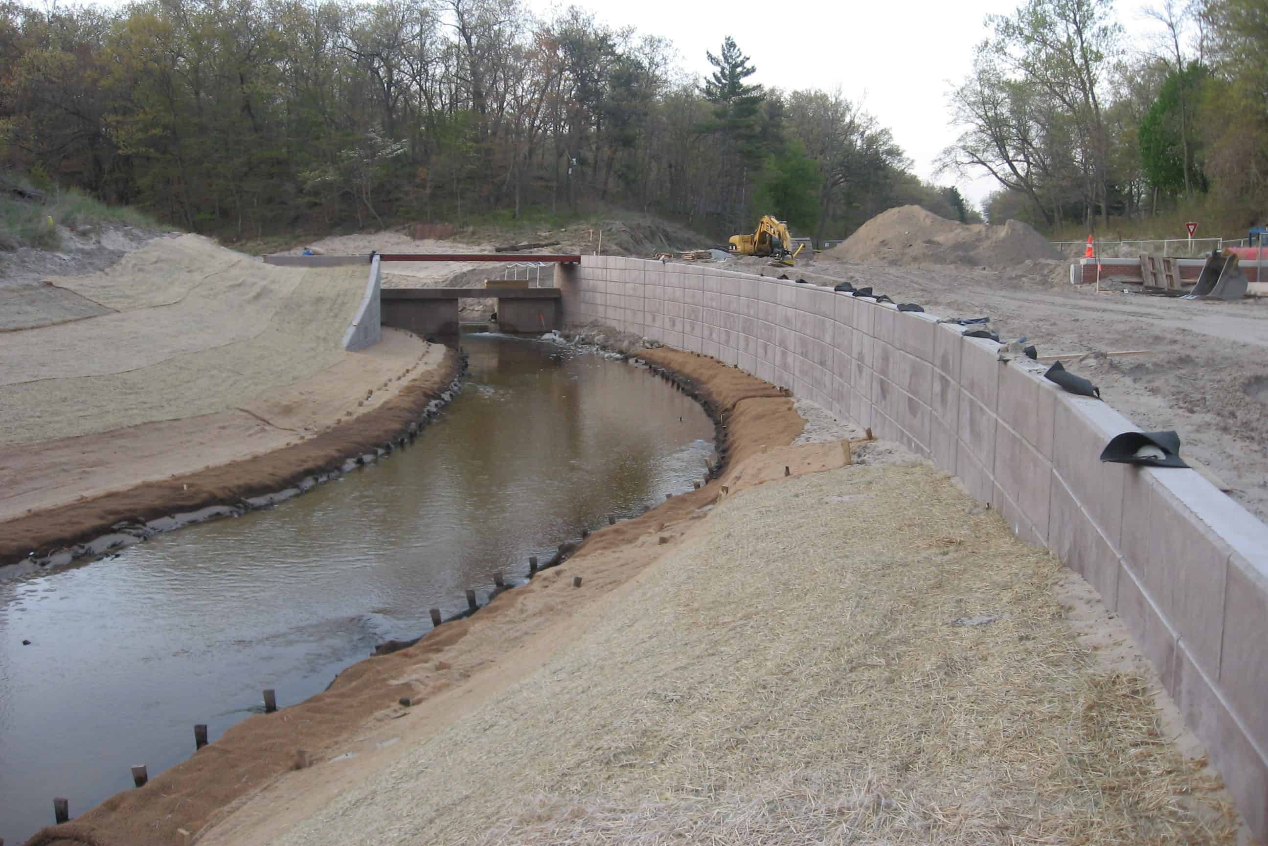 Precast Concrete Retaining Wall Indiana Dunes
