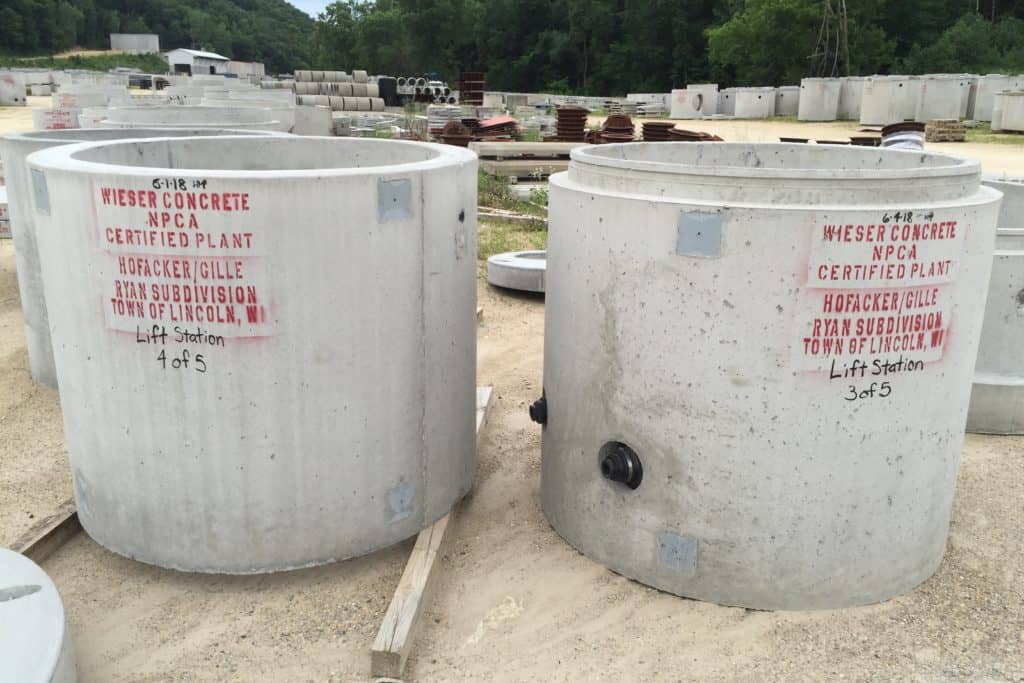 Sanitary Manholes | Wieser Concrete