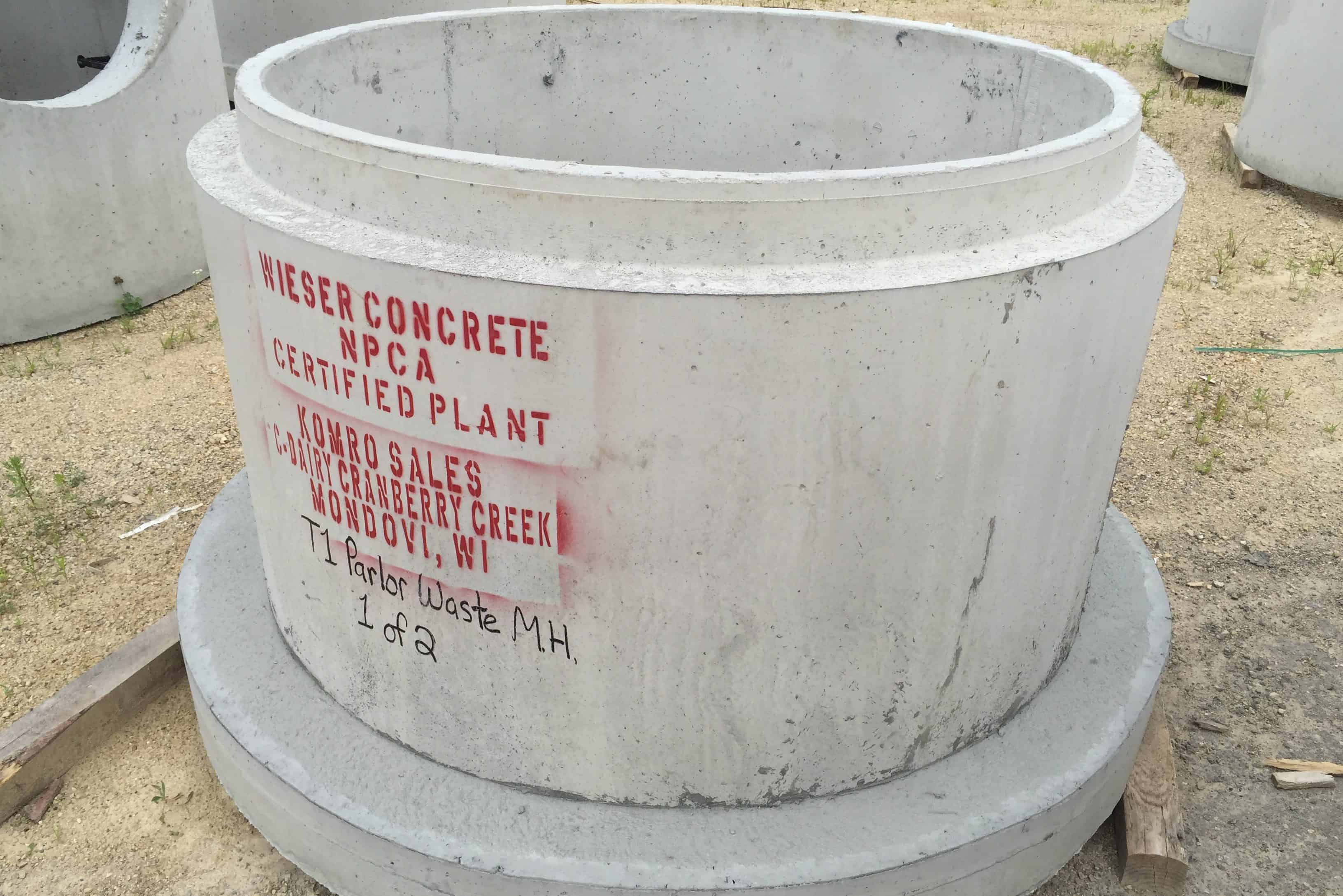 Sanitary Manholes Wieser Concrete