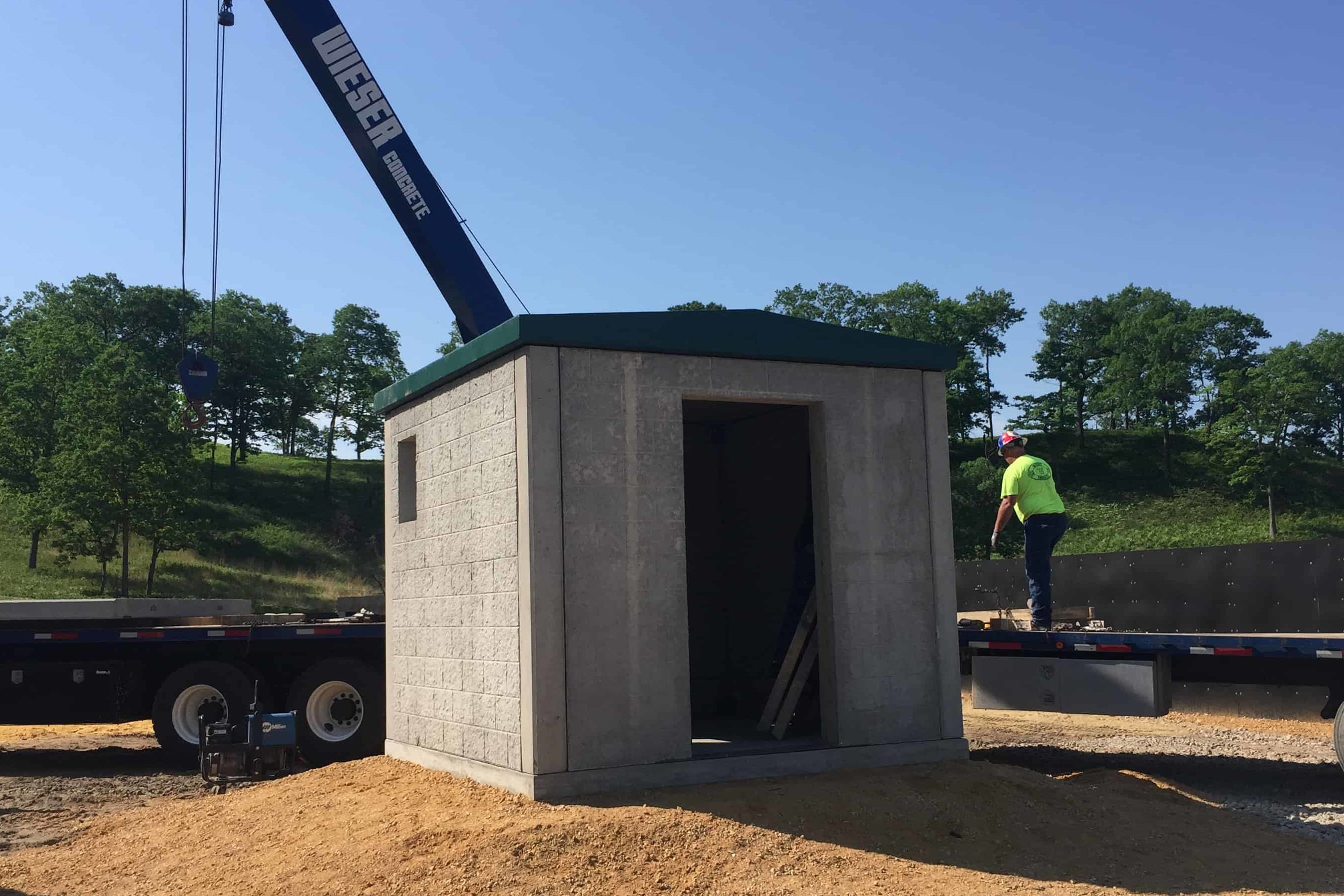 Precast Concrete Utility Building Fort McCoy
