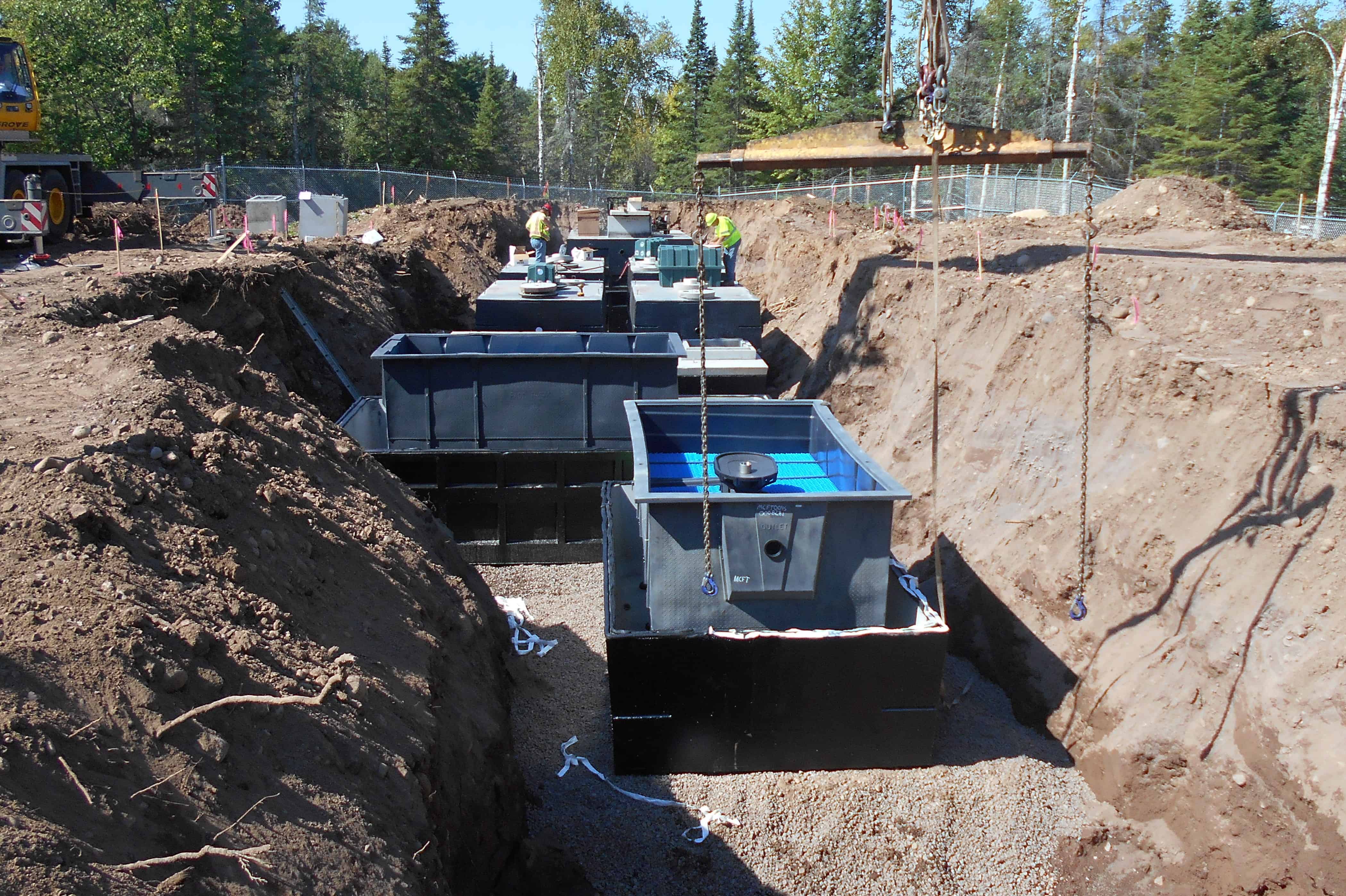 Precast Concrete Wastewater Treatment System Birch Point Project