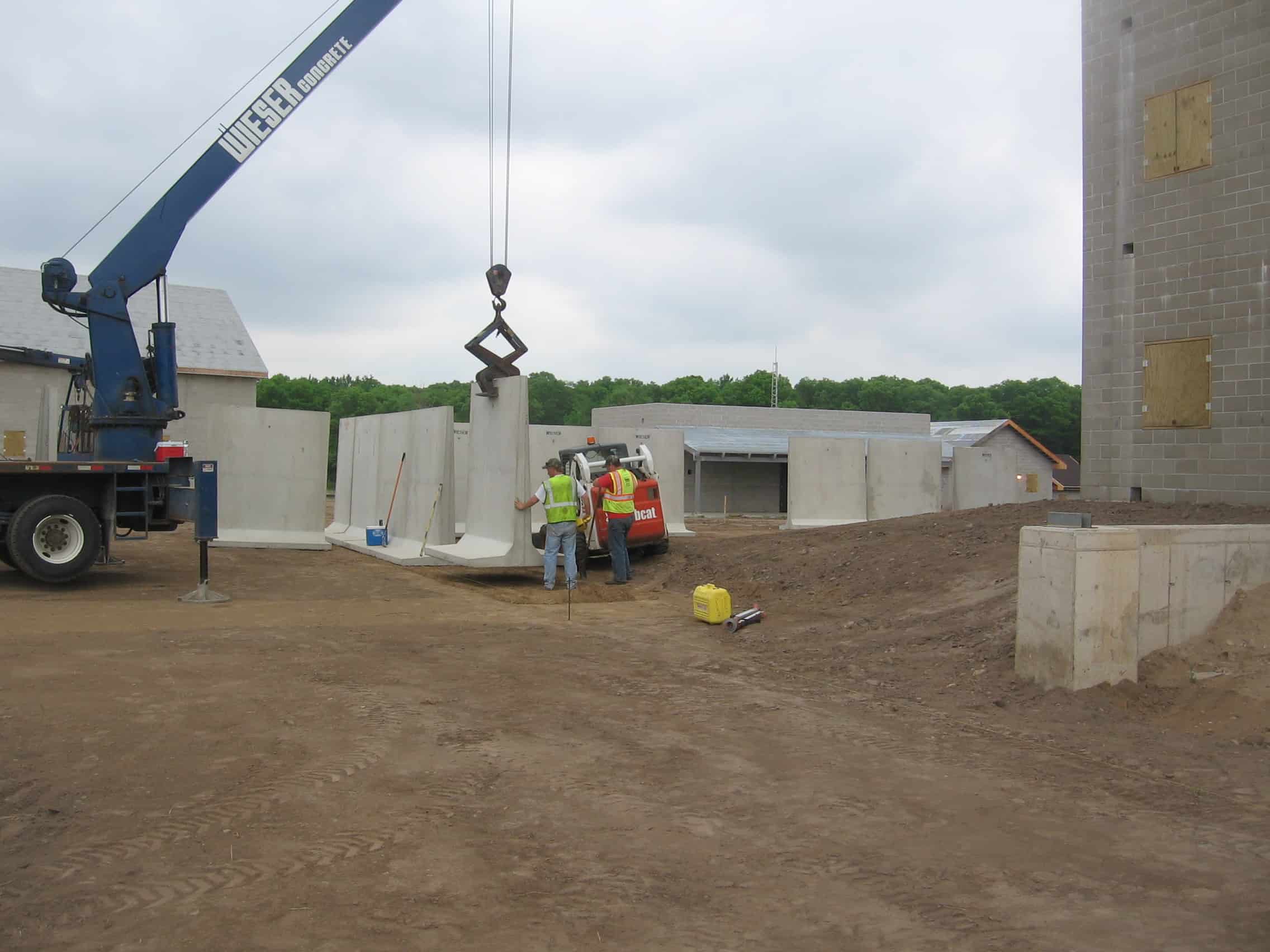 Camp Ripley Training Facility Security Walls by Wieser Concrete