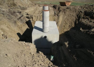 Wastewater Treatment 10,000 Gallon Precast Concrete Tank Burske ND