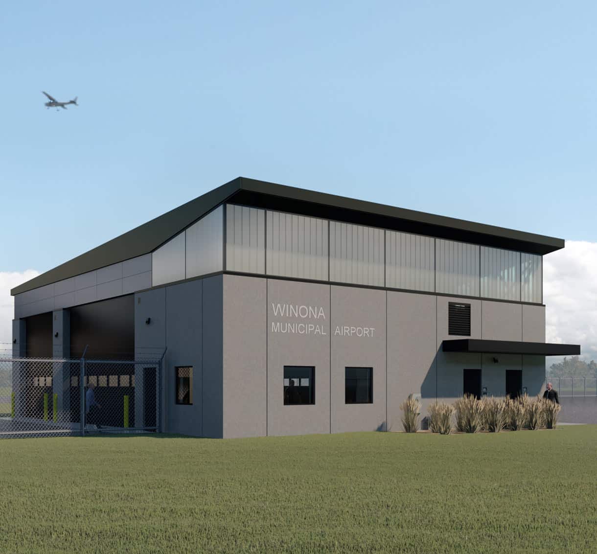 Winona Municipal Airport Building by Wieser Concrete